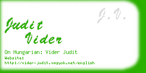 judit vider business card
